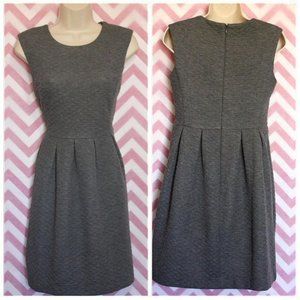 LOFT Gray Quilted Dress Size 2